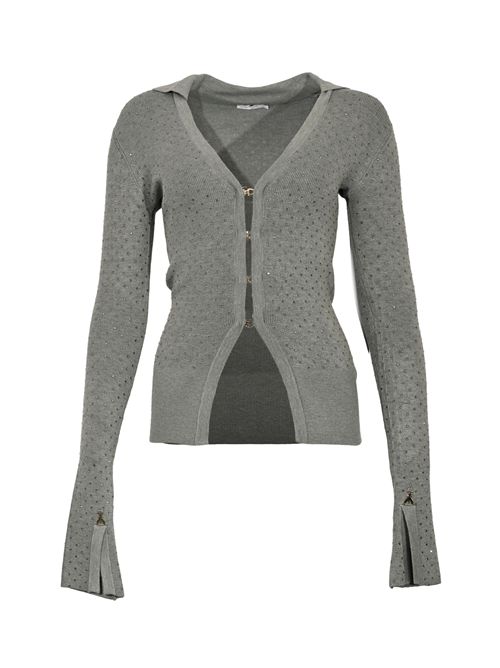 Cardigan in maglia di viscosa con strass Patrizia Pepe | 8K0318 K270S726